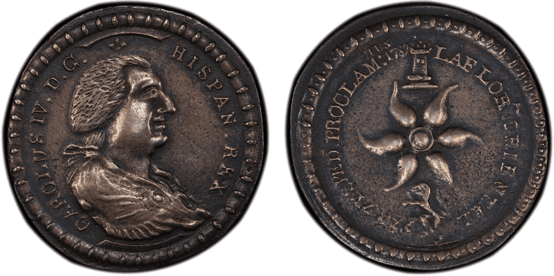 1789 Silver Medal Breen-1079 Zespedes Florida
