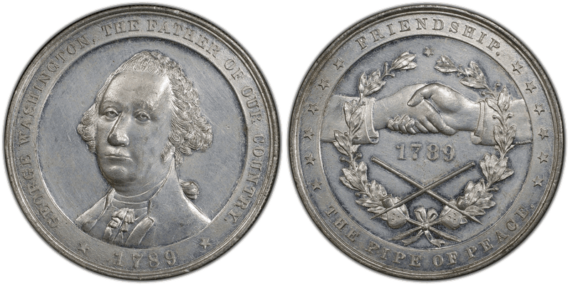 1789Medal Baker-173N White Metal Nebraska Treaty(Special Strike)