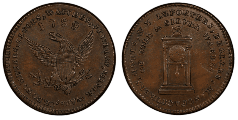 1789' Token Mott - Thin - Plain Edge