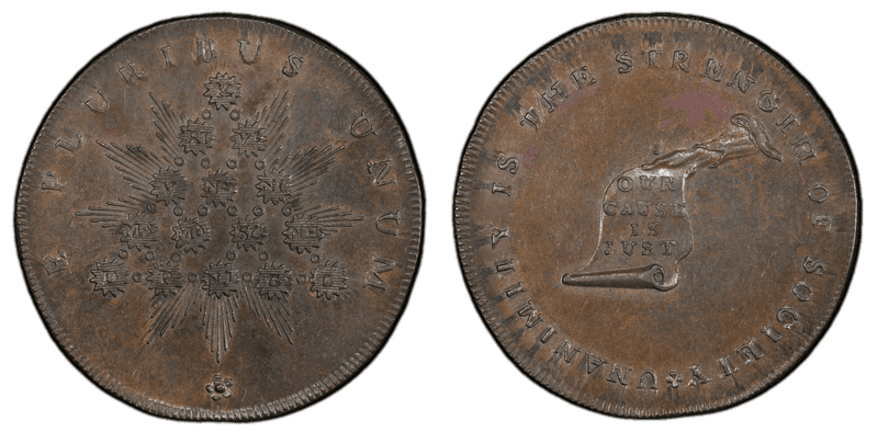 1790 Kentucky Half Penny Token - I Fielding Edge