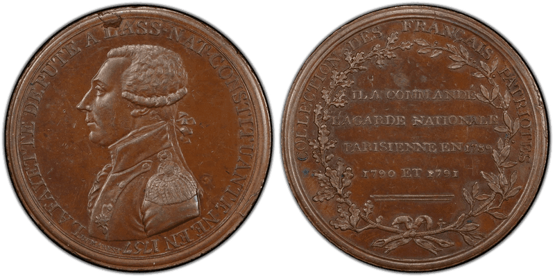 1791 Bronze Medal Fuld-LA.1791.2 Gen. Lafayette National Assembly