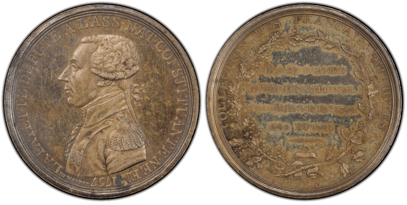 1791 Silver Medal Fuld-LA.1791.4 Gen. Lafayette National Assembly