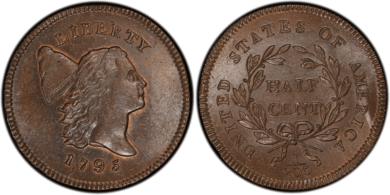 1795 Liberty Cap Right Half Cent