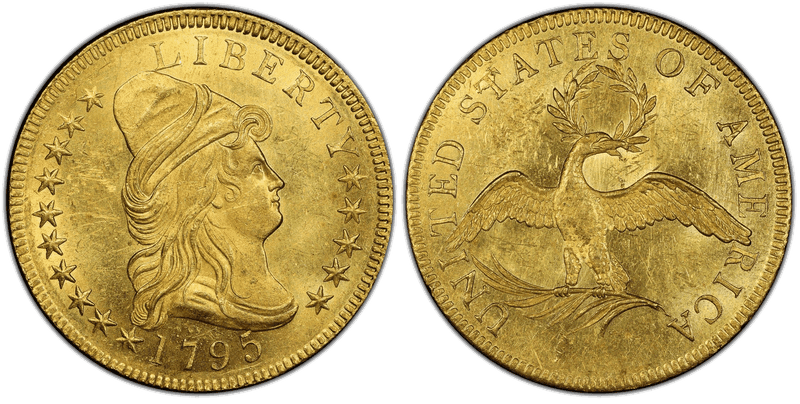 1795 Capped Bust to Right Eagle - 9 Leaves