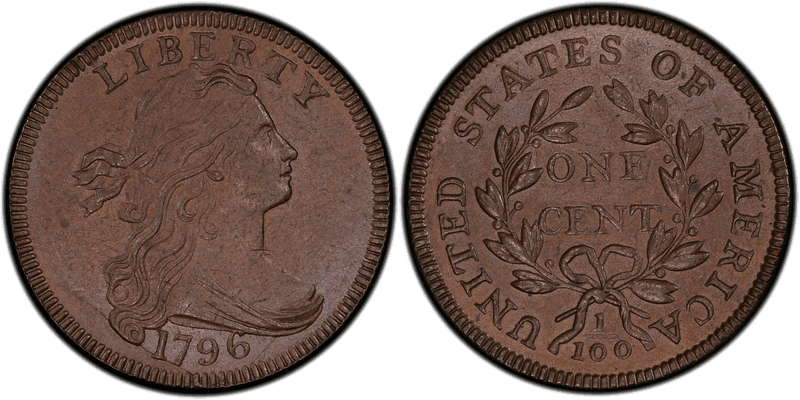 1796 Draped Bust Cent - Reverse of 1797