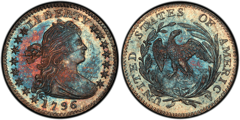 1796 Draped Bust Half Dime - Likerty
