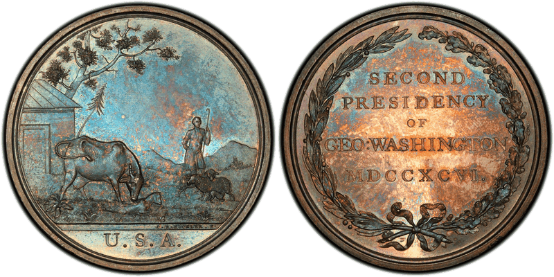 1796 Medal Indian Peace Medal Baker-170 The Shepherd