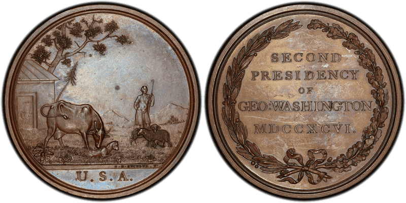 1796 Medal Indian Peace Medal Baker-170A The Shepherd