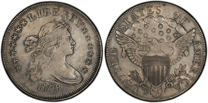1798 Draped Bust Dollar - 5 Stripes