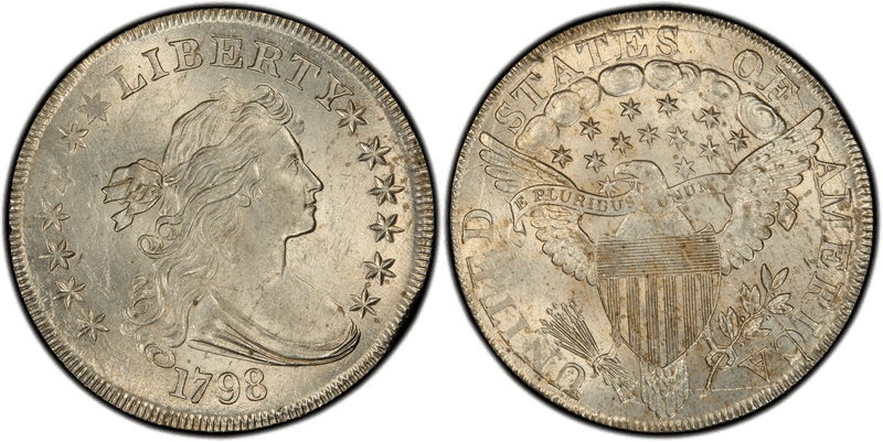 1798 Draped Bust Dollar - Large Eagle