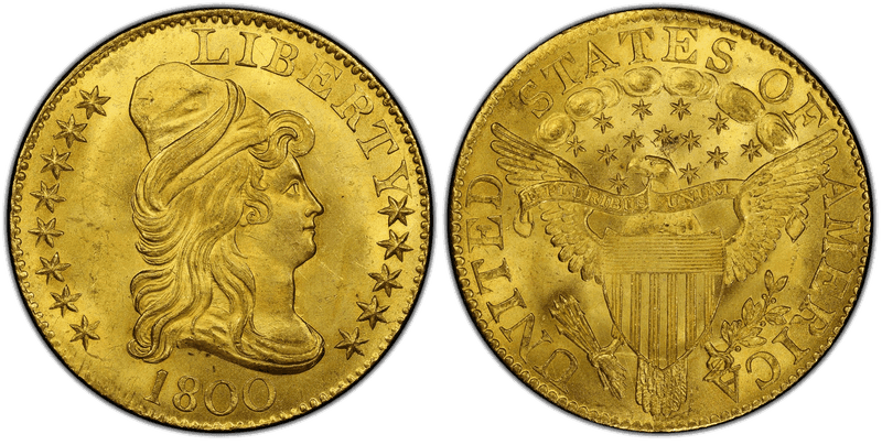 1800 Capped Bust to Right Half Eagle