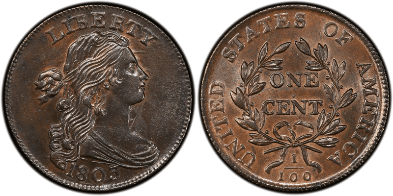 1803 Draped Bust Cent - Small Date, Small Fraction