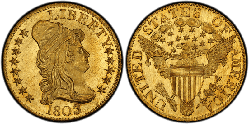 1803 Capped Bust to Right Half Eagle