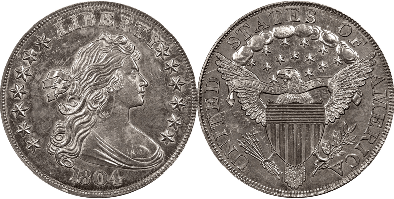 1804 Proof Draped Bust Dollar - Restrike - Class II