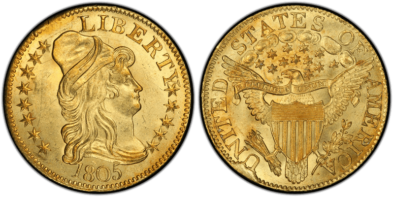 1805 Capped Bust to Right Half Eagle
