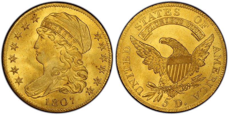 Draped Bust to Left Half Eagles 1807-1812