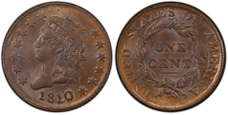 1810 Classic Head Cent - 10/09