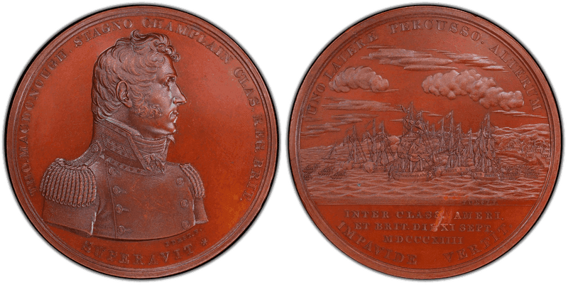 1814 Bronze Medal J-NA-15, Bronzed Thomas Macdonoug
