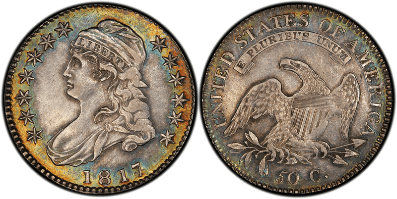 1817 Capped Bust Half Dollar - 1817/4