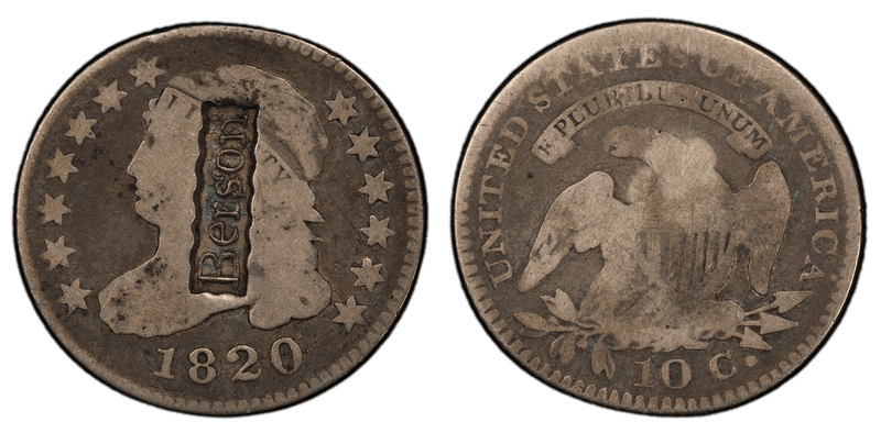 1820 Capped Bust Dime - Brunk B-609 Berson