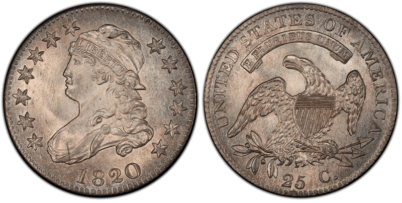 1820 Capped Bust Quarter - Medium 0