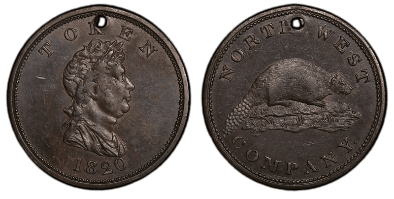 1820 Token North West Company - Copper