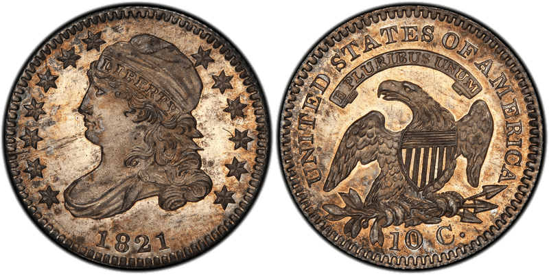 1821 Proof Capped Bust Dime