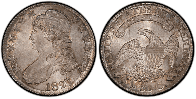 1827 Capped Bust Half Dollar