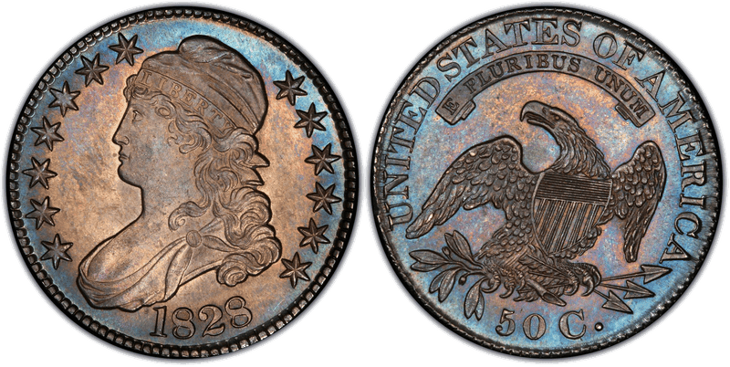1828 Capped Bust Half Dollar