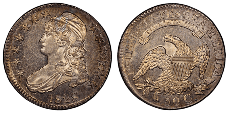 1828 Proof Capped Bust Half Dollar