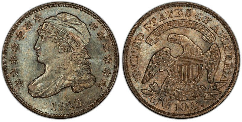 1829 Capped Bust Dime - Medium