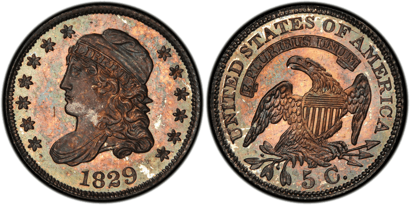 Capped Bust Half Dimes 1829-1837