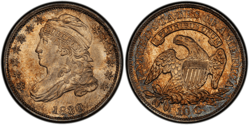 1830 Capped Bust Dime - Medium
