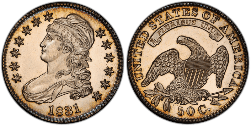 1831 Capped Bust Half Dollar
