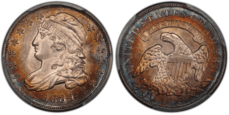 1834 Capped Bust Dime