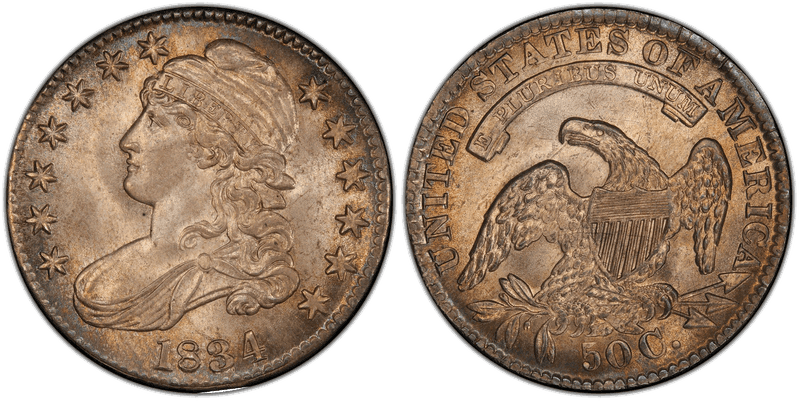 1834 Capped Bust Half Dollar