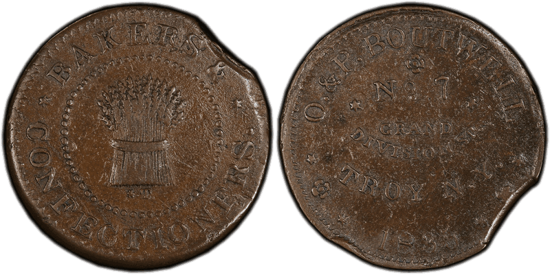 (1835) Copper Token HT-347, O.&P. Boutwell