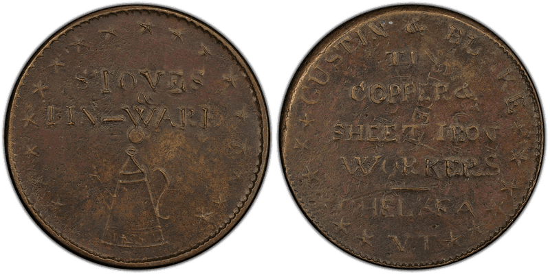 (1835) Copper Token HT-434, Gustin & Blake VT