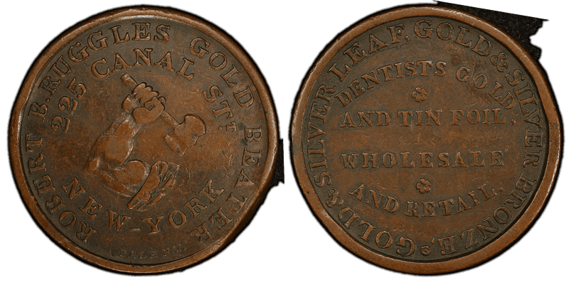 (1835-8) Copper Token HT-308A, Robert B. Ruggles NY