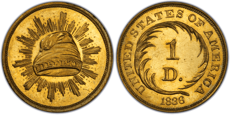 1836 Proof Dollar Pattern - J-67