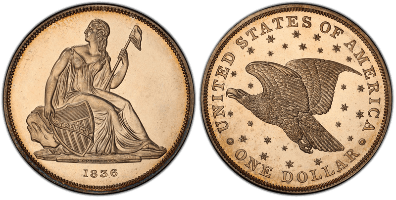 1836 Gobrecht Dollar - Alignment I