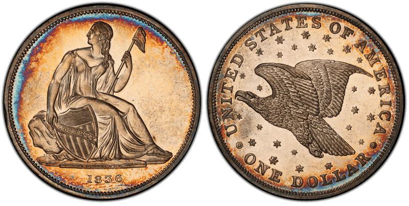 1836 Gobrecht Dollar - J-60 Restrike