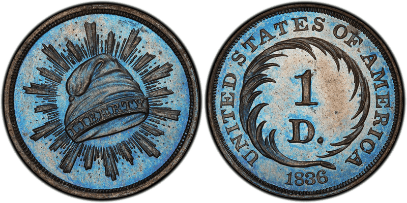 1836 Proof Dollar Pattern - J-70