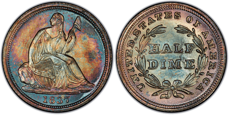 1837 Seated, Small Date Dime