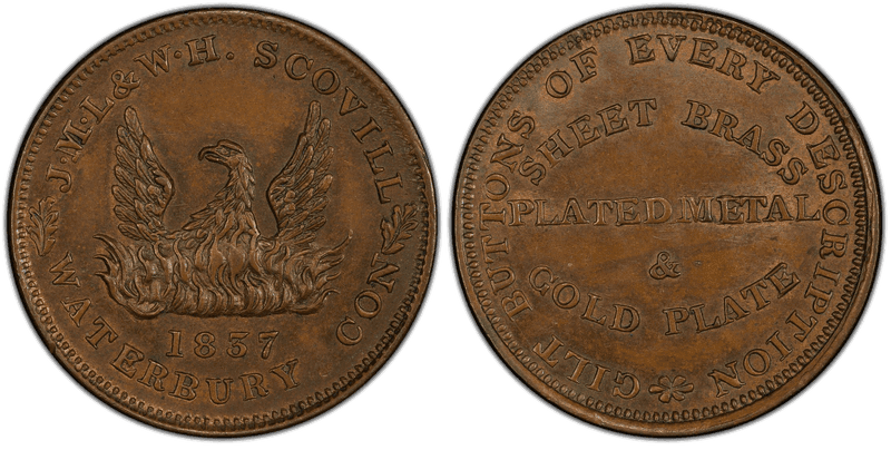 (1837) Copper Token HT-105, J.M.L & W.H. Scovill CT