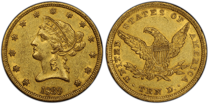 1839 Liberty Head Eagle