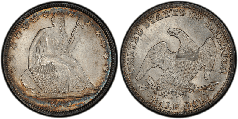1840 Seated Liberty Half Dollar