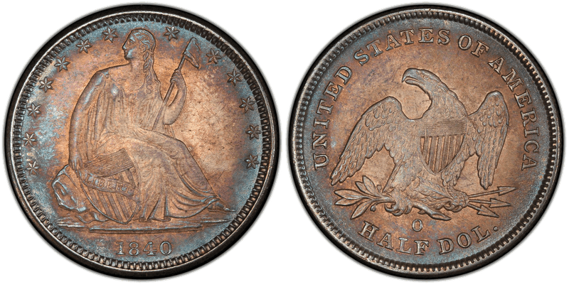 1840 Seated Liberty Half Dollar