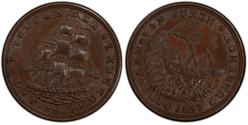 (1841) Copper Token HT-19, Daniel Webster
