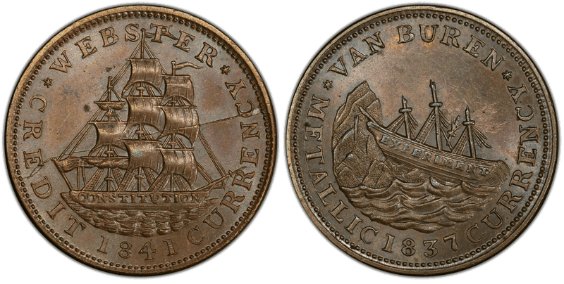 (1841) Copper Token HT-21, Daniel Webster